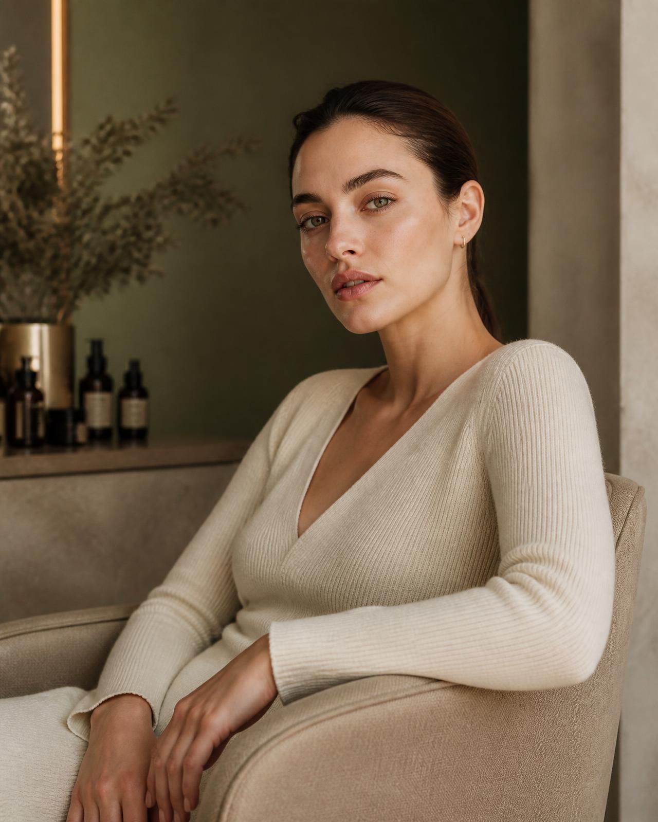Klientka salonu Lampka Beauty w naturalnym świetle